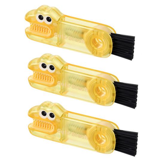 2/3 шт. 3 в 1 Щетки для чистки Мультяшный дизайн Пищевой Нескользящая ручка Щетка для зазоров Портативная Длинная щетина Очиститель для бутылок