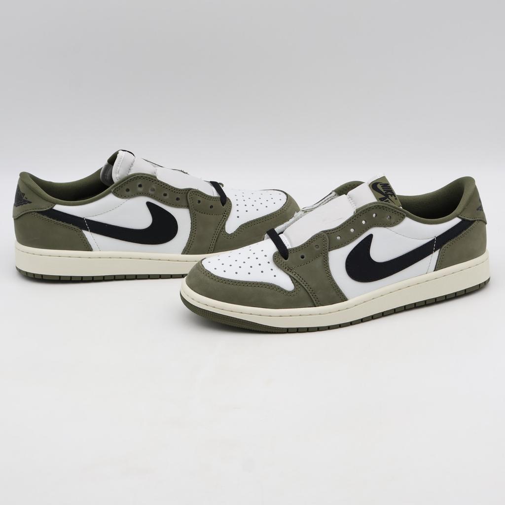 HQ6998-200 Nike Air Jordan 1 Low OG Medium Olive и Summit White (Мужской)