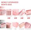 Набор ланч-боксов в японском стиле из 35 предметов, 3-ярусный, штабелируемый, с разделителями, сумка для ланча для подростков и девочек, герметичный бенто-бокс
