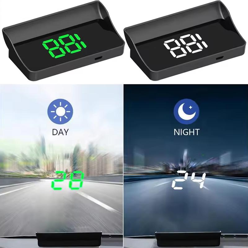 Автомобильный проектор на лобовое стекло, HD-дисплей, отображение скорости GPS, подходит для всех автомобильных электронных компонентов