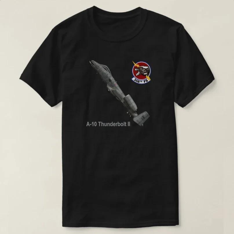 358th Fighter Squadron A10 Thunderbolt II warthog TShirt 100 Cotton ONeck Short Sleeve Casual Mens Tshirt Size S3XL