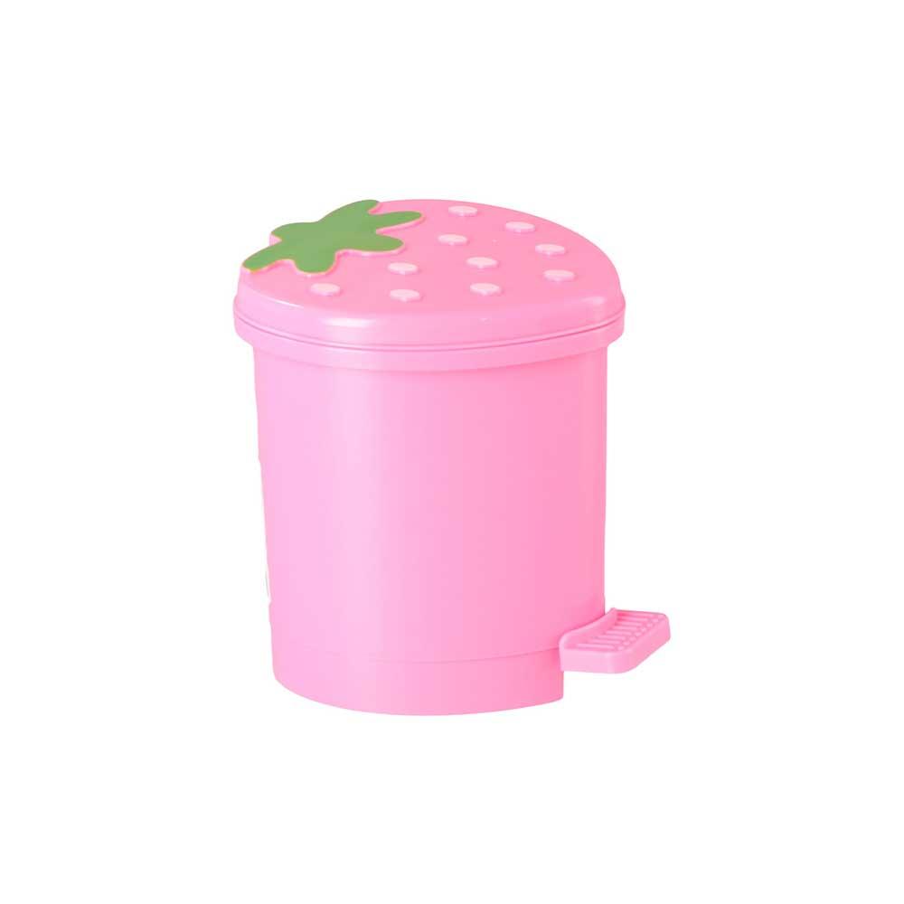 Sealing Garbage Container Strawberry No Odor With Lid Trash Basket Dustbin Trash Can Wastebasket