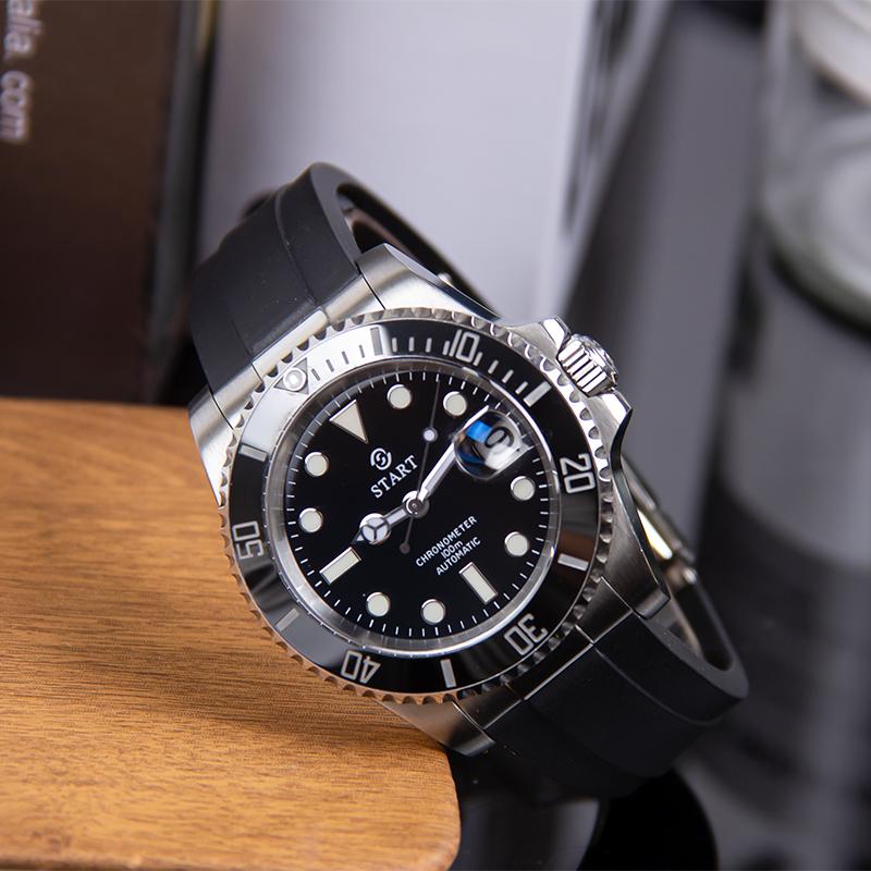 Start Men's Watch Diving Watch Luminous Waterproof Automatic Mechanical Watch Calendar Function Sports Men's Watch