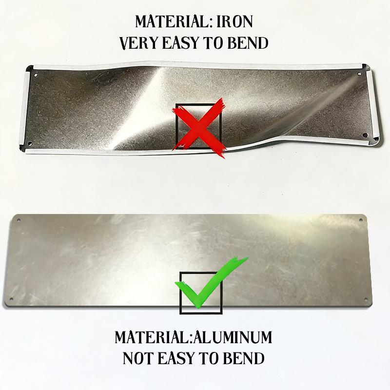 2D FLAT 1pc Restricted Area Sign Vintage Warning Aluminium Decorative Sign Wall Art Wall Decor Room Decor Home Decor Restaurant Decor Bar Decor Cafe