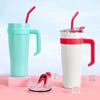 Бутылка для воды из нержавеющей стали, термобутылка для кофейной чашки, кружка для сохранения тепла, термос с соломинкой, изолированный стакан, термос, горячий