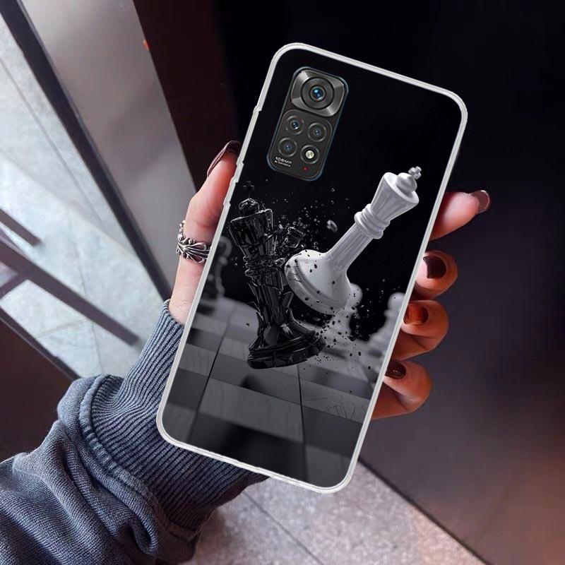 Competitive Chess Game Phone Case For Xiaomi Redmi Note 10 11 12 13 14 15 Pro Plus 11S 12S 14S 11T 11E 10S Soft TPU Back Cover R