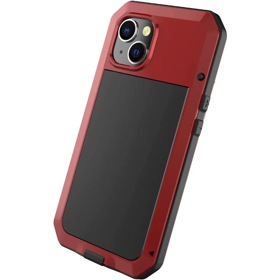 Сверхмощный металлический чехол для телефона IPhone 15 14 13 12 11 Pro Max XS XR 8 7 Plus противоударный защитный чехол Защитная пленка для экрана
