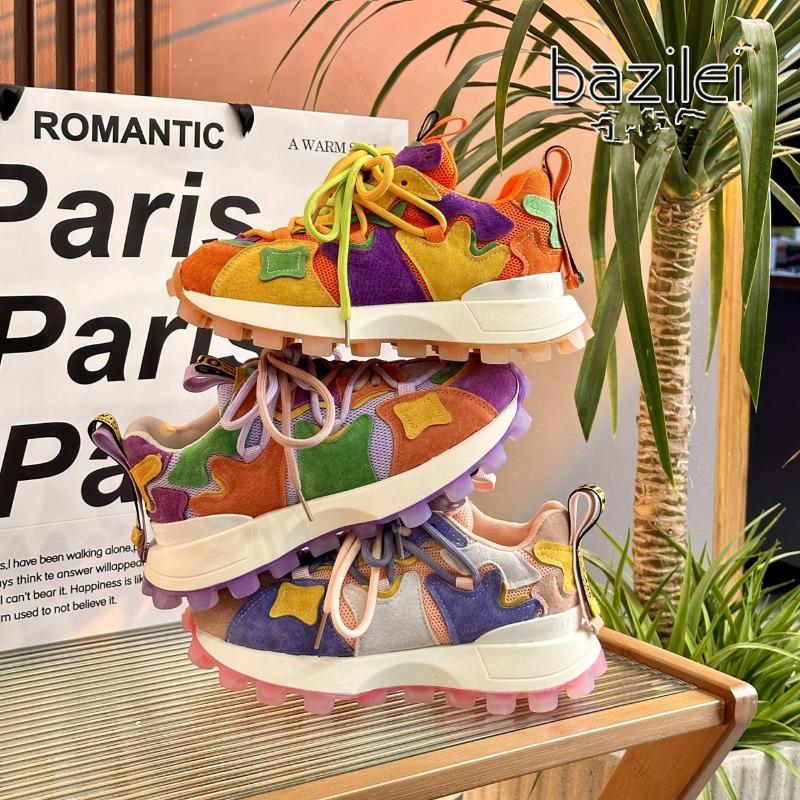 Распродажа женской обуви. Новые дышащие женские туфли на вулканизированной платформе. Весенние нескользящие женские повседневные кроссовки на шнуровке.