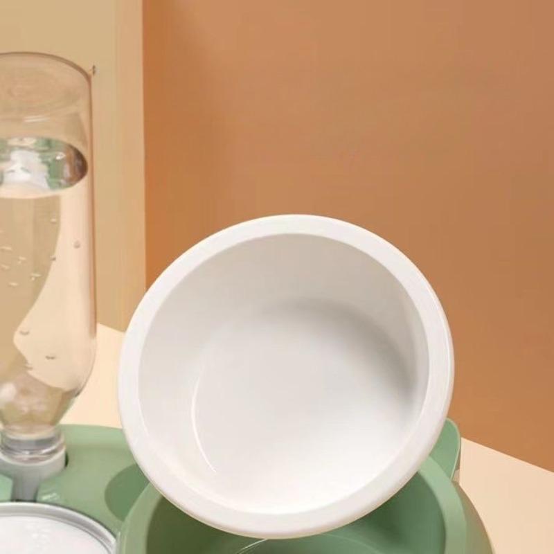 Миска для кошек Slow Food Anti-Chock Автоматическое питье Anti-Pushset Pet Double Bowl Home Multifunction Кормушки для собак из нержавеющей стали Новые