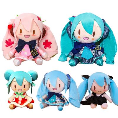 Ограниченная по времени покупка плюшевая подушка-кукла Hatsune fufu Miku Preciality с бантом