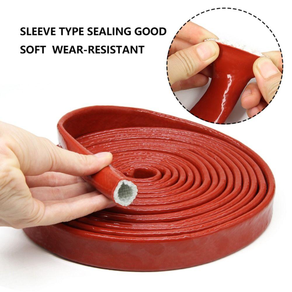 1M Стекловолоконная изоляция Теплозащитная силиконовая огнестойкая термобронированная трубка Электропроводка