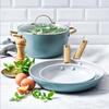 GREENPAN PADOVA FRYING PAN & Wok (28CM) Dishwasher Oven Safe PFAS-Free Smokey Sky Blue