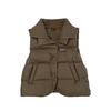 90 down vest women's winter 2024 new Korean version fashion foreign style knitted splicing design vest jacket