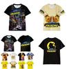 Pokemon Detective Pikachu Tshirt 3d Print Short Sleeve Cosplay Costume Tee Tops