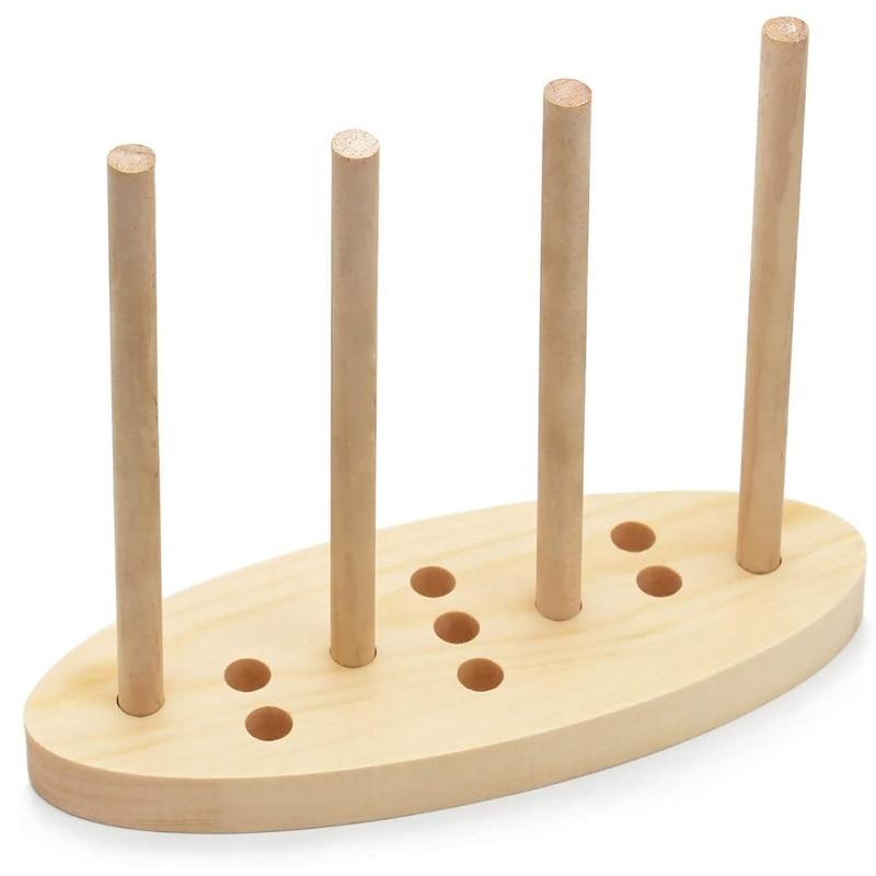 Oval Wooden Bow Maker Durable for Crafts Hair Bow Makers Decoration