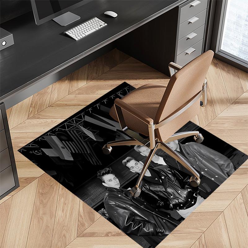 Depeches Band Mode Printed Absorbent Washable Carpet, Non-Slip Bathroom Mats, Kitchen Rugs, Yoga Mat,Living Room Entrance, Camping Picnic Rugs
