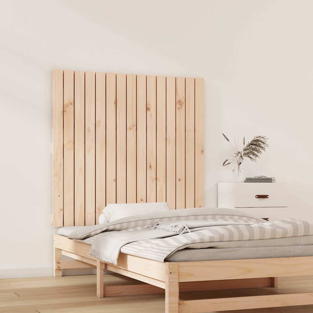 Vidaxl Wezgłowie Łóżka, 95,5X3X90 Cm, Lite Drewno Sosnowe