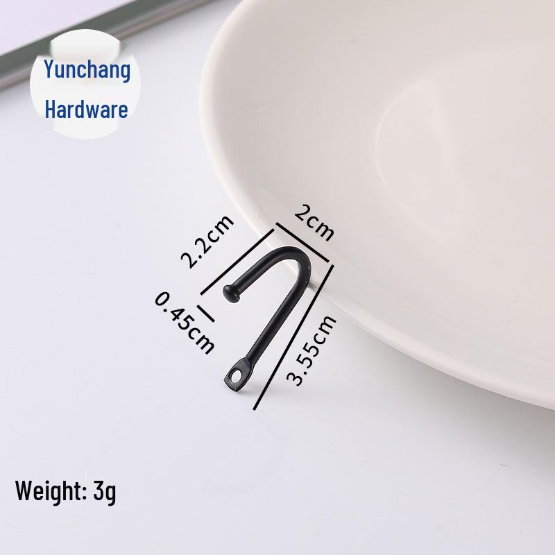 Ретро Черный Железный Настенный Крючок для Пальто и Шляп