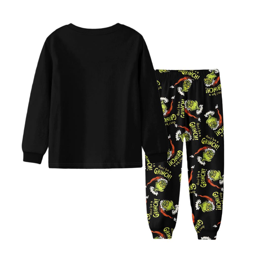 Children's Boys And Girls Thin Two-piece Long-sleeved Pants Two-piece