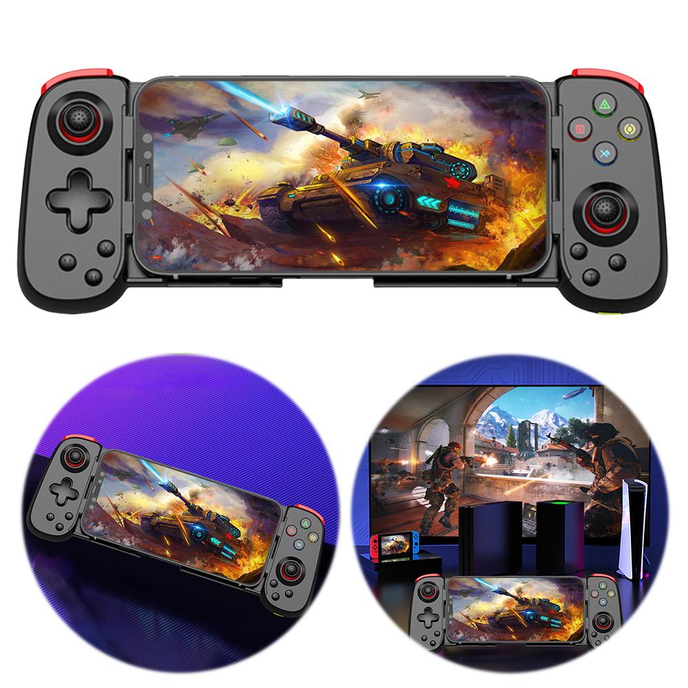 Выдвижной игровой джойстик BT Dual Vibration Wireless Растягивающийся геймпад Игровая консоль Беспроводная ручка для Android/iPhone