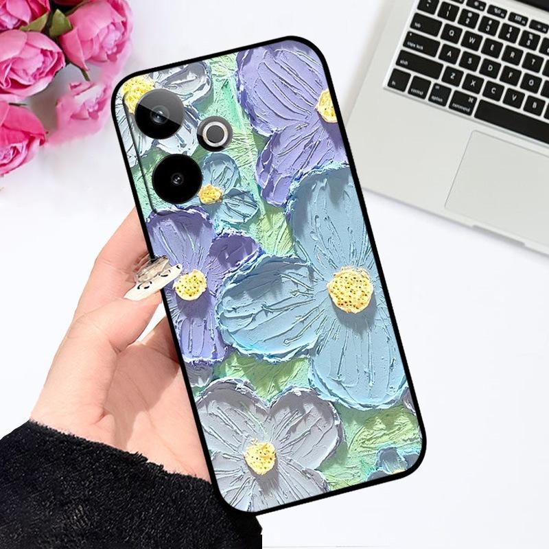 Чехол для Realme GT7 5G Модный чехол с рисунком Мягкий силиконовый чехол для телефона Для Realme GT 7 7T Чехлы GT7 T Ударопрочный корпус Бампер