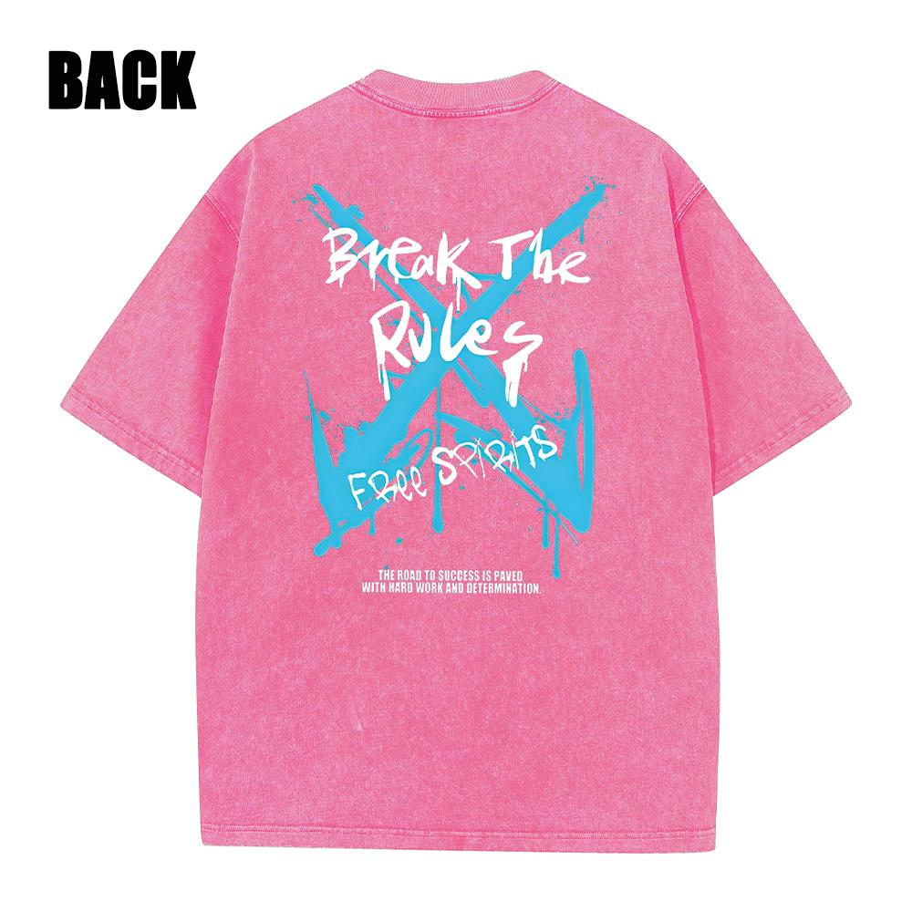 Y2k Men Washed Vintage Tshirt Black Streetwear Skull Graphic Print T Shirt Harajuku Tshirt Summer Short-sleeve Tees