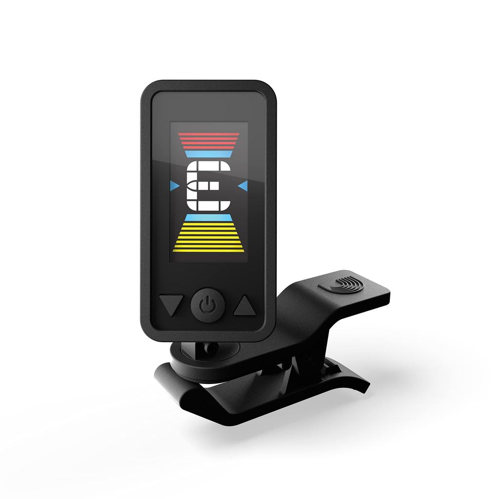 D'Addario Clip Tuner Chromatic Type Eclipse Tuner Full Color Display Black PW-CT-17BK []