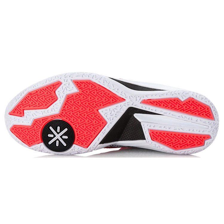 Баскетбольные кроссовки Li Ning WOW 4 Унисекс Средняя высота Белый/Серый/Красный ABAK033-32