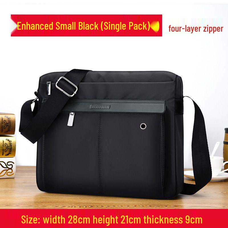 Men's Waterproof Oxford Cloth Crossbody Shoulder Bag - Large Capacity Canvas Messenger Backpack