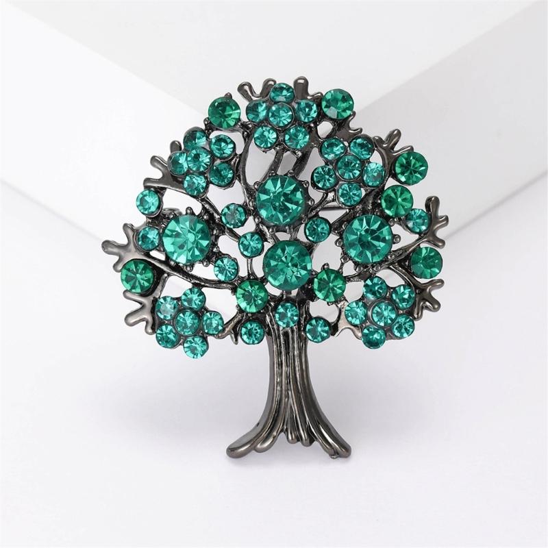 Elegant Tree Brooch Pin Distinctive Tree Clothing Lapel Pin Essential Fashion Brooch Accessory