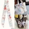 Handbag with Decorative Scarf Bow Strap