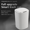 Intelligent Automatic Sensing Trash Can Electric Trash Can 12L White Kitchen Bathroom Waterproof Trash Can Smart Home Supplies