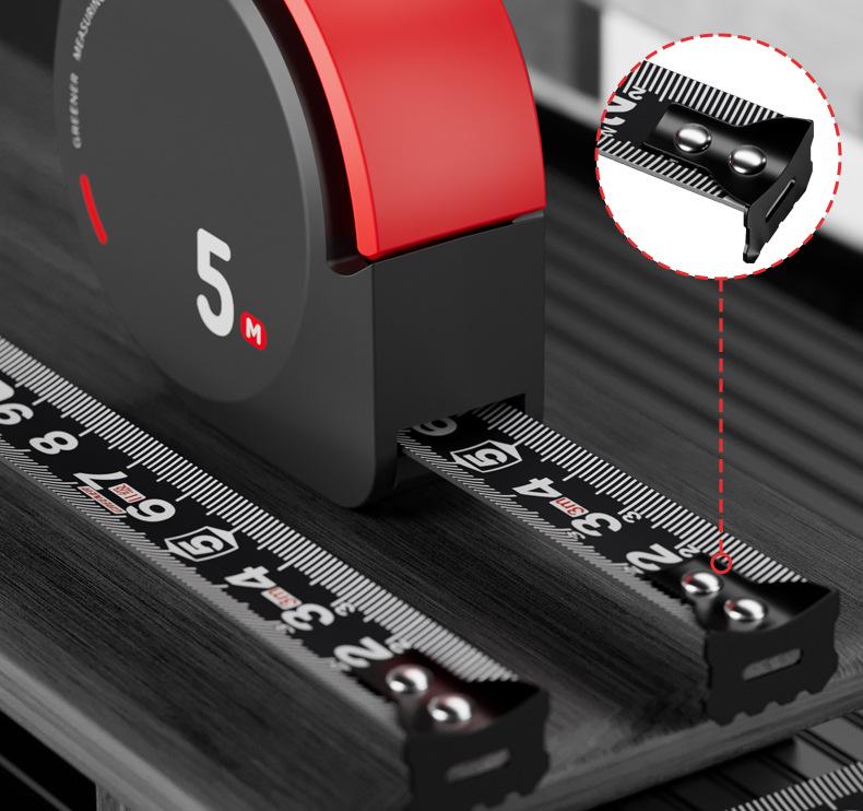 Износостойкая высокоточная рулетка Green Forest - 3 м/5 м Mini, с защитой от порезов