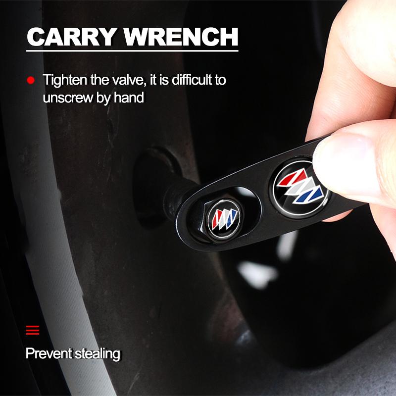 Модные колпачки для вентилей автомобильных шин с брелоком для ключей с логотипом автомобиля для Buick Enclave Regal Lacrosse Encore Excelle Envision Автомобильные аксессуары