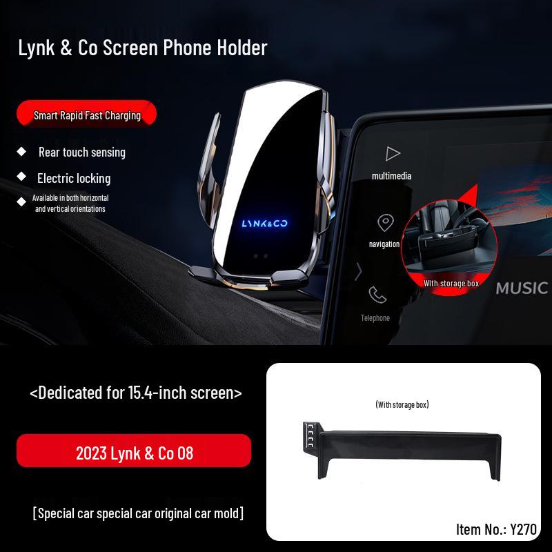 Специальное автомобильное крепление для телефона Lynk & Co 08/07/Z10 EMP/PLUS 2024 - Модифицированный держатель для навигации.