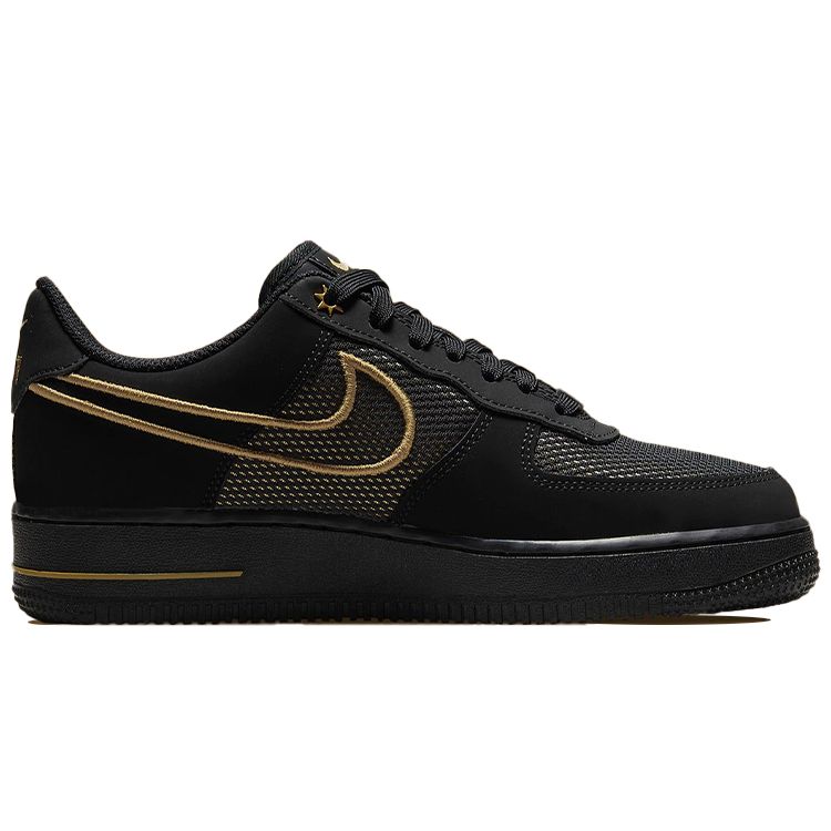 Nike Air Force 1 Low Legendary Женские Кроссовки Черный Металлик-Золото DM8077-001