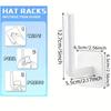 Multifunctional Hat Hook Rack Toilet Paper Holder Wall Mount Hook Punch-Free Kitchen Board Pot Lid Rack Utility Hooks
