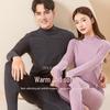 2024 Couples German Velvet Double-Sided Brushed High Collar Thermal Underwear Set