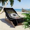 Radiant eagle emblem Print beach towel, quick drying, suitable for travel, outdoor sports, jogging, the beach and swimming, gift