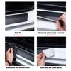 EUEX2 Car Door Sill Threshold Scuff Plate Anti Scratch Trunk Bumper Guard Decals for Ford KUGA Figo Fiesta Edge Explorer MK1 MK2 MK3
