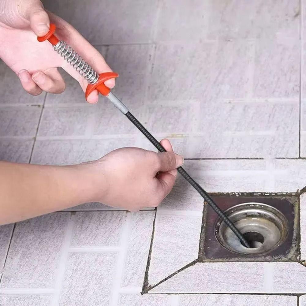 Flexible Design Pipeline Dredging Tool Spring Grip Sewer Cleaning Picker  Kitchen Sink Cleaning