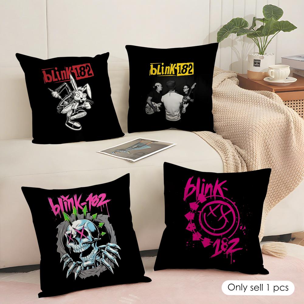 B-Blink 182 Чехол-подушка Мягкий коротковорсовый чехол для подушки Гладкая уютная текстура Эстетичный чехол для подушки Домашний декор