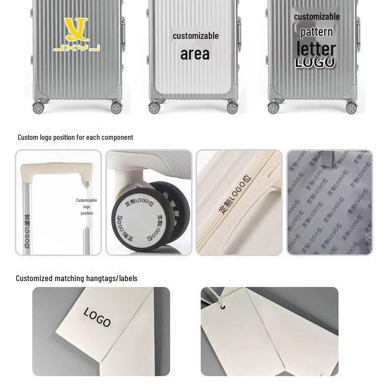 18-inch Lightweight Carry-on Trolley Suitcase with Zipper Lock for Men, Women, and Students