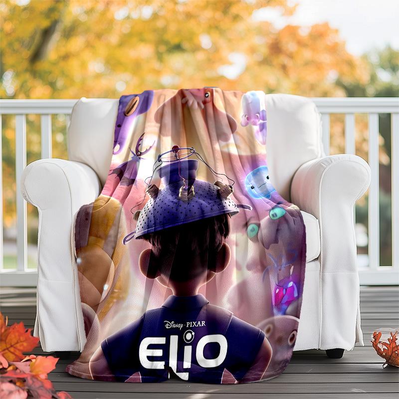 Elio Ooooo & Glordon printed throw blanket—lightweight,soft,warm;versatile blanket for all seasons—perfect as &air-conditioning throw,nap blanket