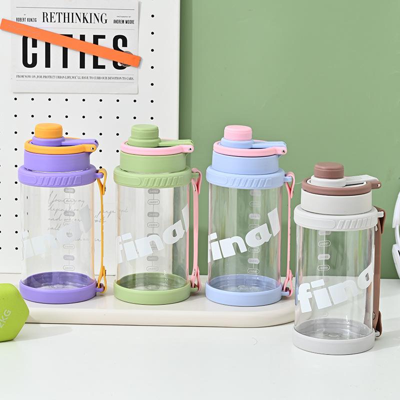 Good-looking Plastic Fruit Tea Cup Portable Tumbler Office with Handle Cup with Straw Men and Women Scented Tea Brewing Tea Cup