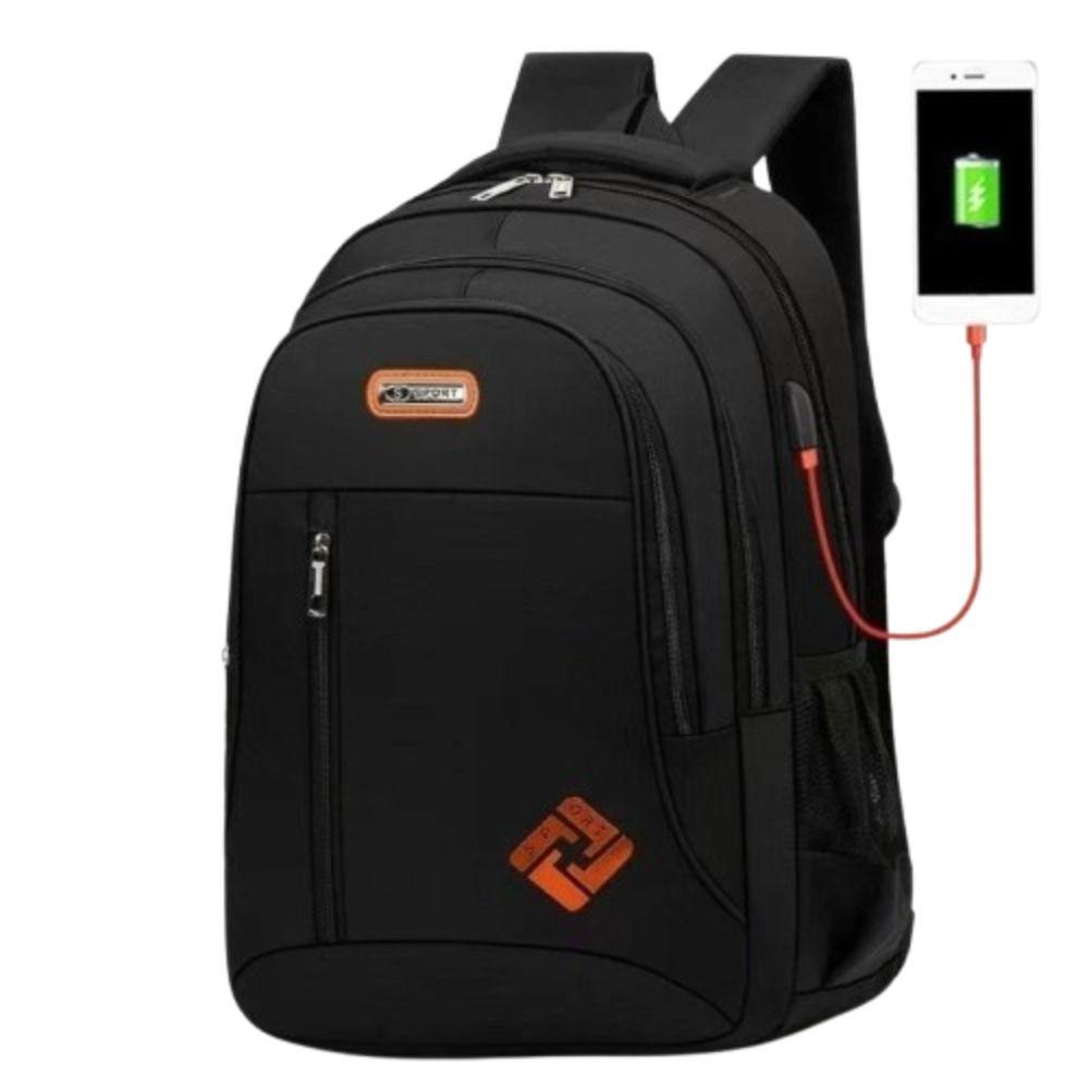 with USB Charging Port Business Notebook Backpack Large Capacity Travel Rucksack for Camping