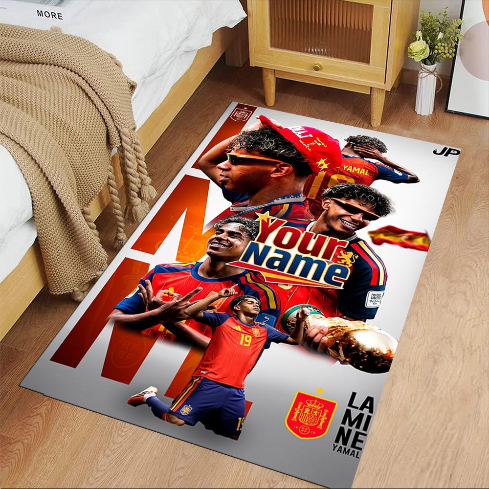 Yamal Customizable Name Carpet Design for Bedrooms Hallway Playrooms Game Room Anti-slip Rug Decorate Offices Birthday/Christmas Gift