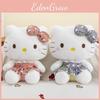 Cat Adorable Soft Plush Toy Doll Cute Bow Design For Gift Collect