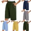 Women's Cotton And Linen Solid Color Twisted Buckle Loose Casual Elastic Waist Pants