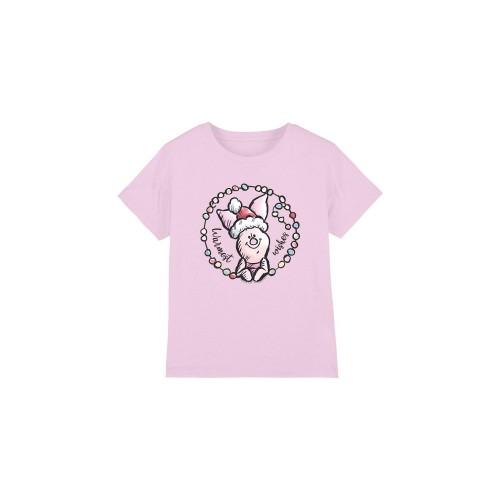 Winnie the Pooh Футболка с изображением поросенка для детей/детей с самыми теплыми рождественскими пожеланиями